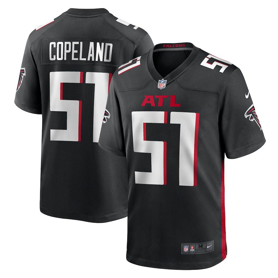 Men Atlanta Falcons 51 Brandon Copeland Nike Black Game Player NFL Jersey